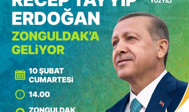 Zonguldak Cumhurbaşkanı Erdoğan'ı ağırlayacak