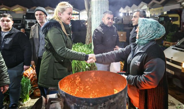 Başkan Doğan'dan gün doğmadan hal esnafını dinledi