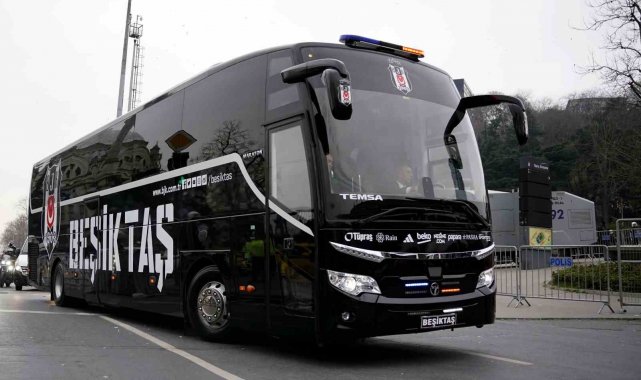 Beşiktaş derbi için stada ulaştı