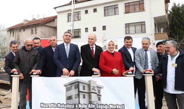 Depremde hasar alan aile sağlığı merkezinin temeli atıldı