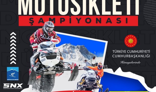 Dünya Kar Motosikleti Şampiyonası Türkiye'de ilk kez Erciyes'te yapılacak