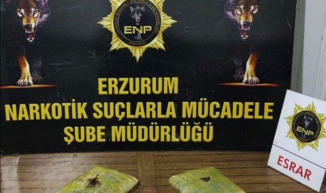 Erzurum'da uyuşturucu operasyonu; 4 şüpheli tutuklandı