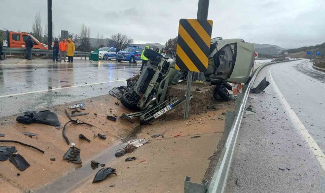 Gediz'de yağış kaza getirdi: 1 ölü