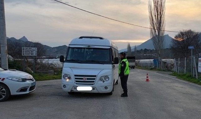 Jandarma ekipleri Şubat ayında 315 okul servisini denetledi