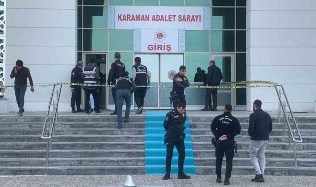 Karaman'da adliye girişinde silahlı saldırı: 1 yaralı