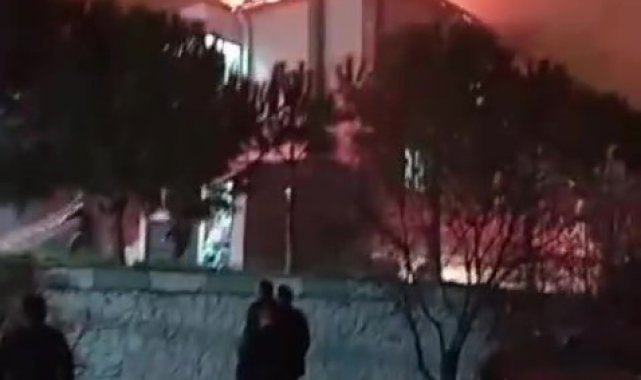 Lojmanda çıkan yangın korku ve paniğe neden oldu