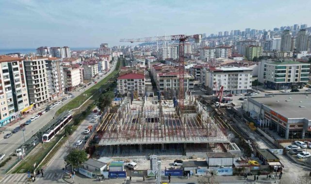 Samsun Şehir Kütüphanesi yükseliyor