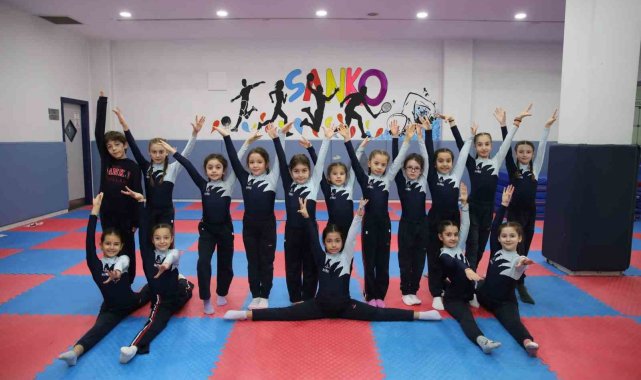 SANKO Okulları öğrencilerinin jimnastik başarısı