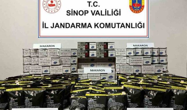 Sinop'ta kaçak tütün operasyonu