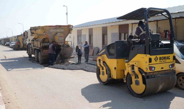 Vartana Prefabrik Yaşam Merkezinde asfalt çalışmaları devam ediyor