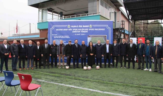 Yalova'da amatör spor kulüplerine malzeme yardımı