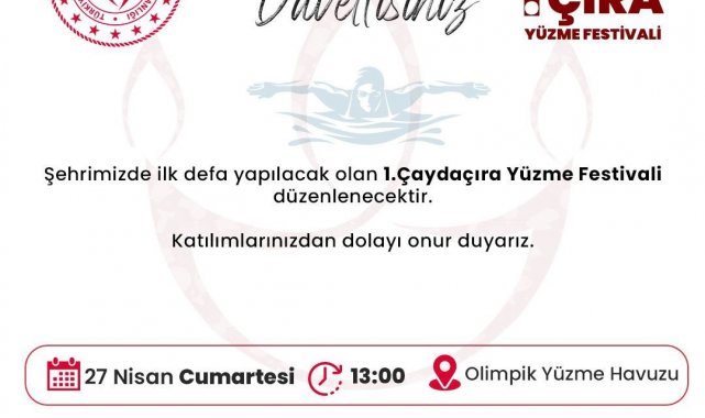 1. Çaydaçıra Yüzme Festivali başlıyor