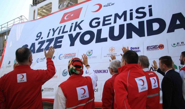 9. "İyilik Gemisi" Gazze'ye uğurlandı