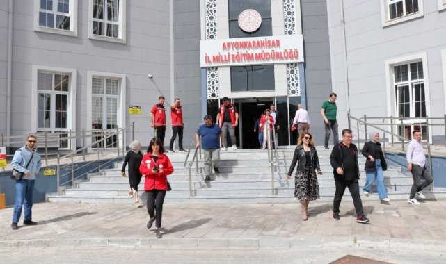 Afyonkarahisar'da Deprem Tatbikatı ve Bina Tahliye Eğitimi
