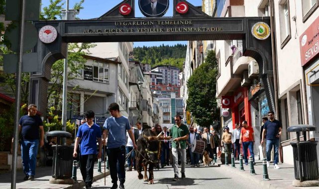 Artvin'de turizm haftası boğalı kortej yürüyüşüyle başladı