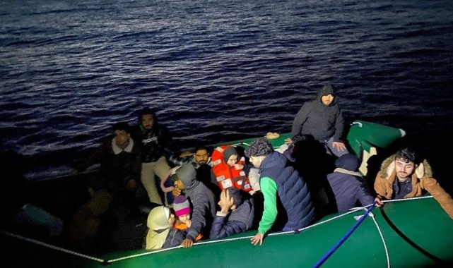 Aydın'da 34 düzensiz göçmen kurtarıldı