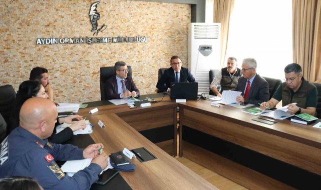 Aydın'da orman yangınlarına karşı önlemler konuşuldu