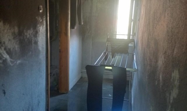 Burdur'da ev yangını