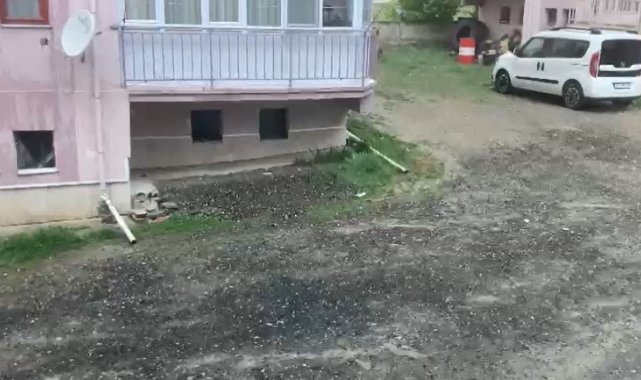 Çankırı'da dolu yağışı etkili oldu