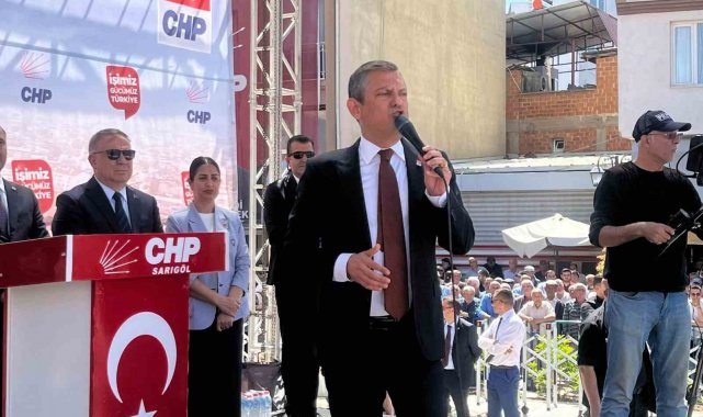 CHP Genel Başkanı Özel memleketi Manisa'nın Sarıgöl ilçesinde halka seslendi: "Kimse istiyor diye kimseyle kavga etmem"