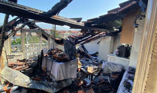 Dalyan'da otel yangını