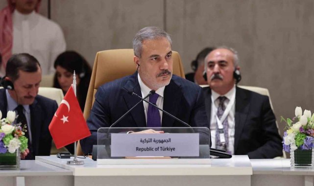 Dışişleri Bakanı Fidan, Riyad'da "Filistin" konulu toplantıya katıldı