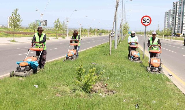 Diyarbakır'da günlük 150 bin metrekarelik yeşil alanda çalışma yürütülüyor