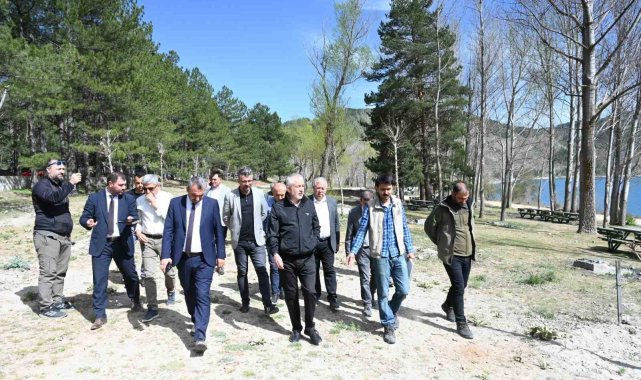Gölcük Tabiat Parkı'nda düzenleme çalışması