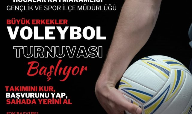 Hocalar'da voleybol heyecanı