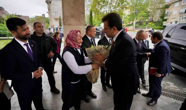 İBB Başkanı Ekrem İmamoğlu'ndan Eyüpsultan Belediyesi'ne ziyaret