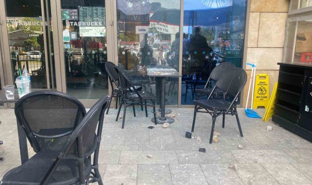 Kahramanmaraş'ta Starbucks'a taşlı silahlı saldırı: 1 yaralı