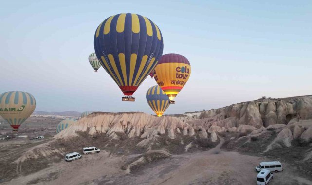 Kapadokya'yı 9 günde 240 bin kişi ziyaret etti