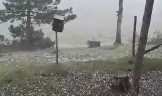 Karabük'te dolu etkili oldu