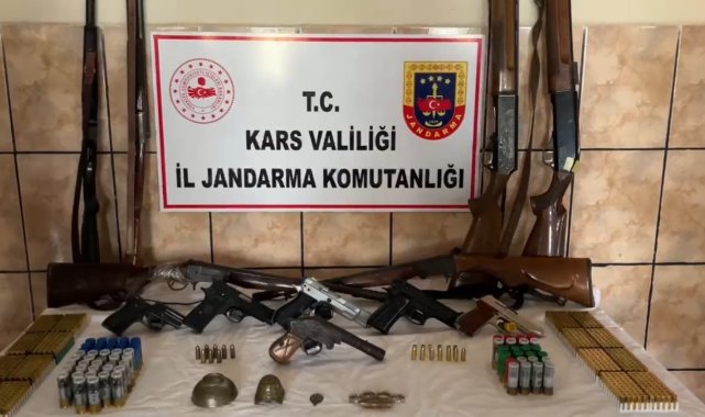 Kars'ta silah ve tarihi eser kaçakçılarına operasyon