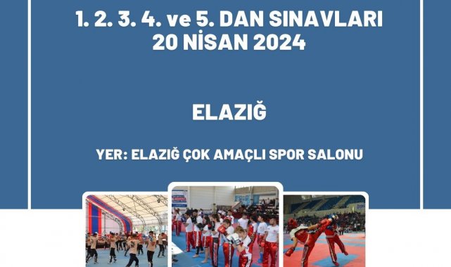 Kick boks dan kuşak sınavı Elazığ'da yapılacak