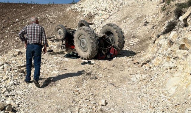 Kilis'te traktör devrildi: 1 ölü