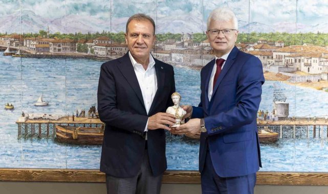 Litvanya Büyükelçisi Degutis'ten Başkan Seçer'e ziyaret