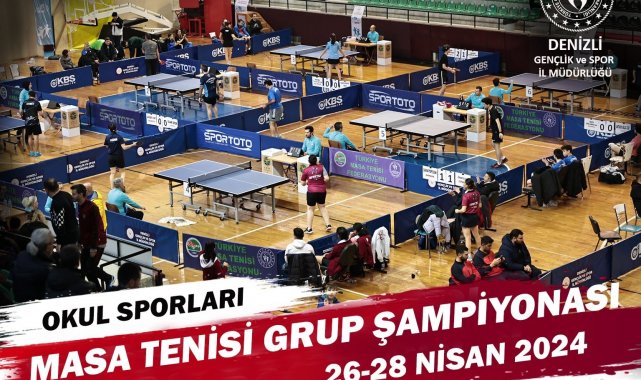 Masa tenisi grup maçları Denizli'de başlıyor