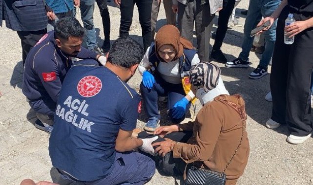Motosiklet yayaya çarpıp kaçtı: 1 yaralı