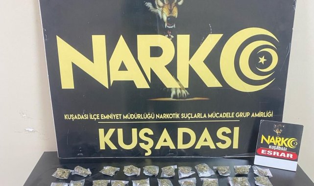 Motosikletli uyuşturucu satıcısı yakalandı