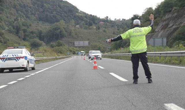 Ordu'da 2 haftada 32 binden fazla araç denetlendi