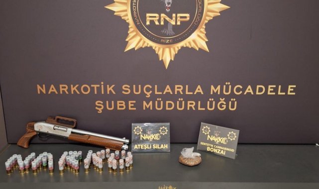 Rize'ye uyuşturucu getirmeye çalışan 2 kişi yakalandı