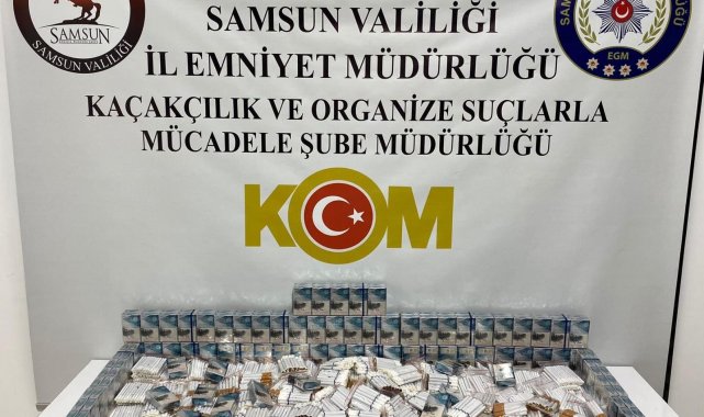 Samsun'da 2 bin 620 adet doldurulmuş makaron sigara ele geçirildi