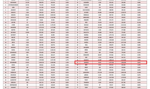 Samsun'daki yabancı sayısı 2024'te değişmedi