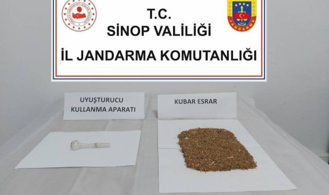 Sinop'ta 83 gram kubar esrar ele geçirildi