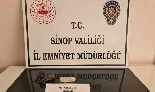 Sinop'ta şüpheli şahsın üst aramasında metamfetamin yakalandı