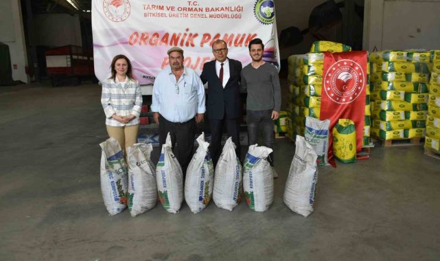 Söke'de tohum ve kompost dağıtım töreni yapıldı