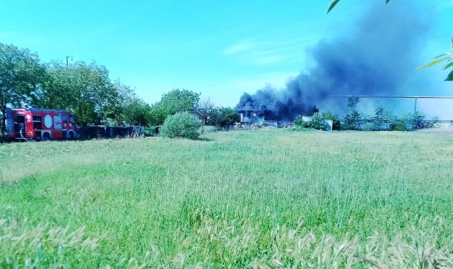 Tekirdağ'da fabrikada korkutan yangın