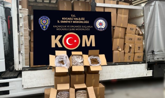 TEM Otoyolu'nda 4 bin 270 kilo gümrük kaçağı tütün ele geçirildi