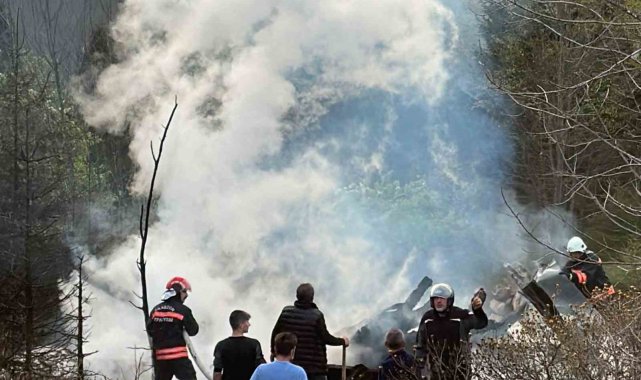 Uzungöl'de mezra yangını